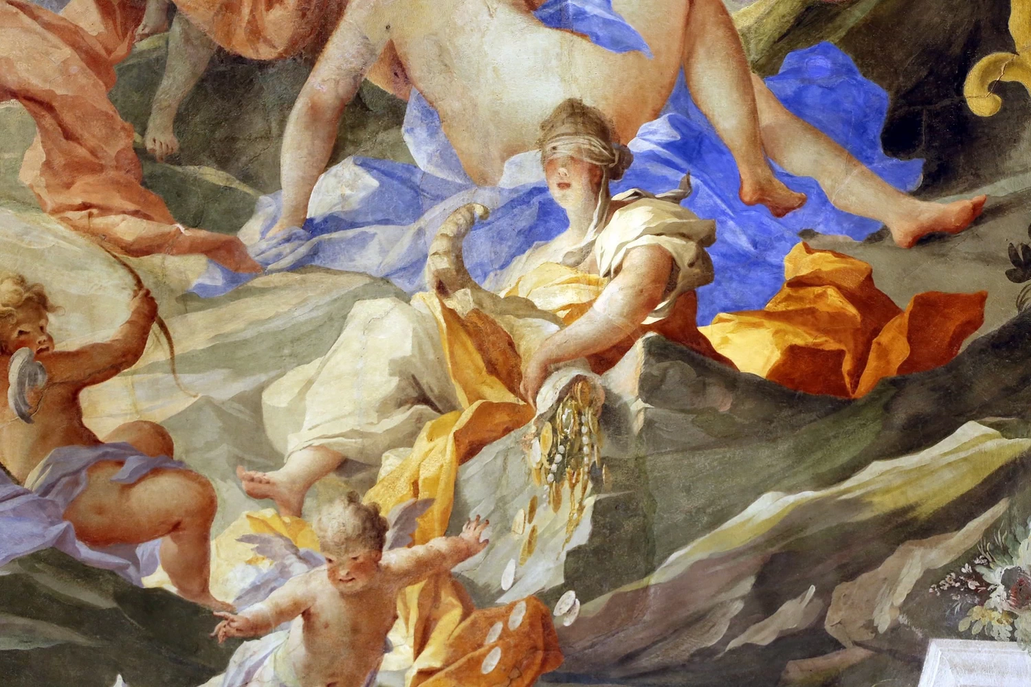 Palazzo dei Visacci - galleria con apoteosi della famiglia Guicciardini